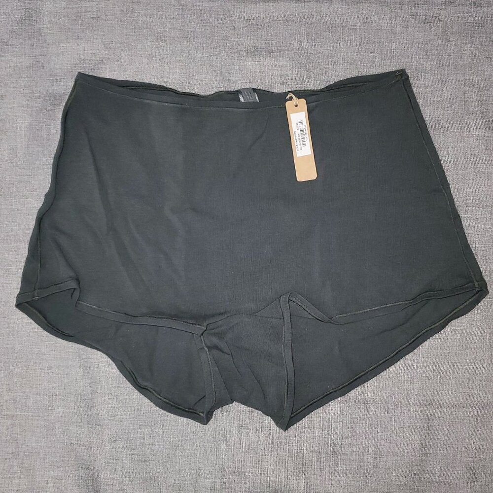 NWT SKIMS 2X Cotton Jersey Boyshort DEEP SEA